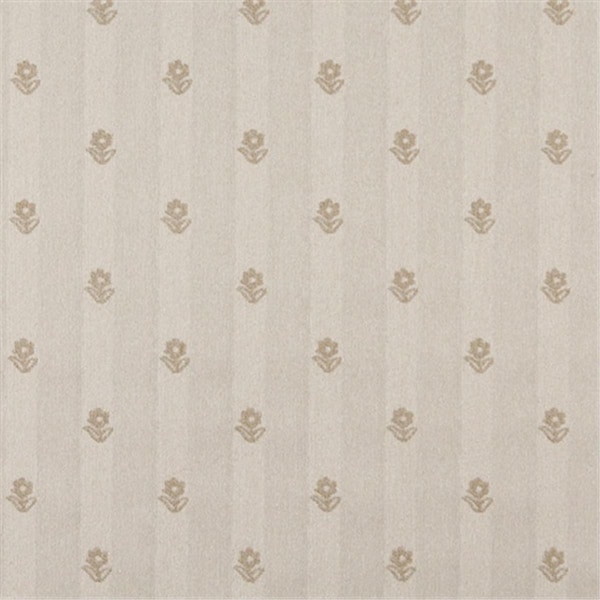 Designer Fabrics 54 in. Wide Khaki And Beige- Flowers Country Style Upholstery Fabric C625 - main